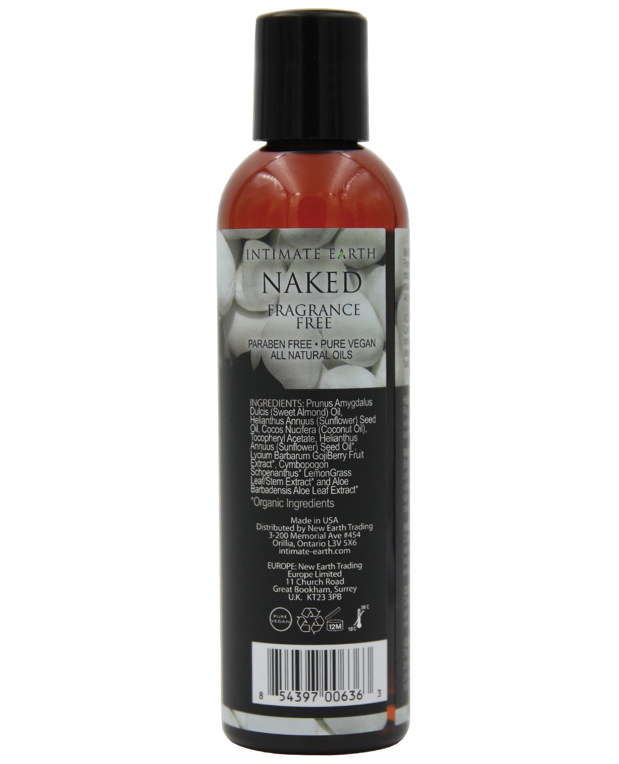 Intimate Earth Massage Oil - 240 ml Naked