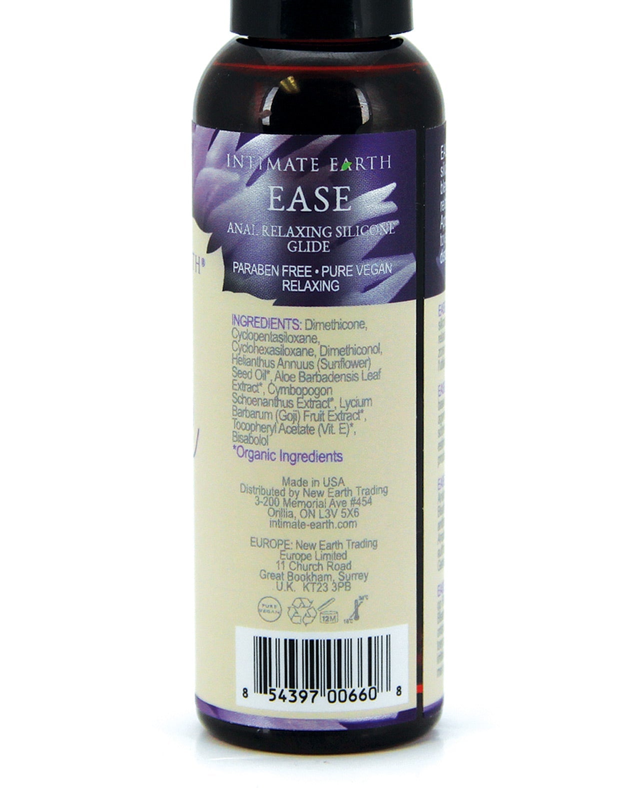 Intimate Earth Soothe Ease Relaxing Bisabolol Anal Lubricant - 60 ml