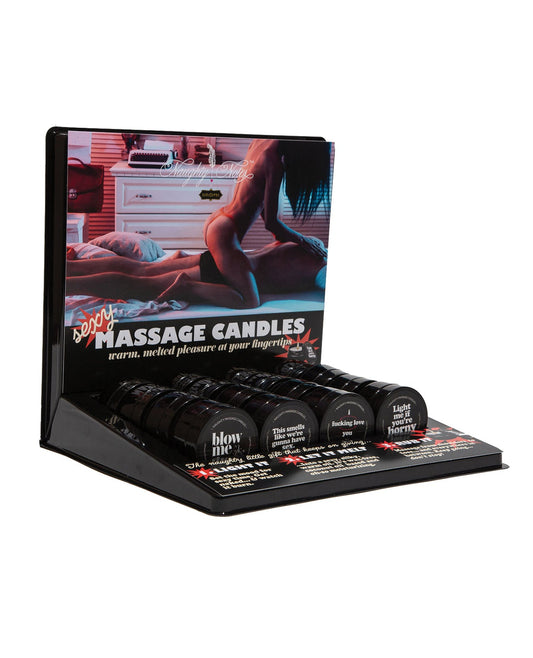 Kama Sutra Mini Massage Candle Prepack - 2 oz Asst. Display of 12