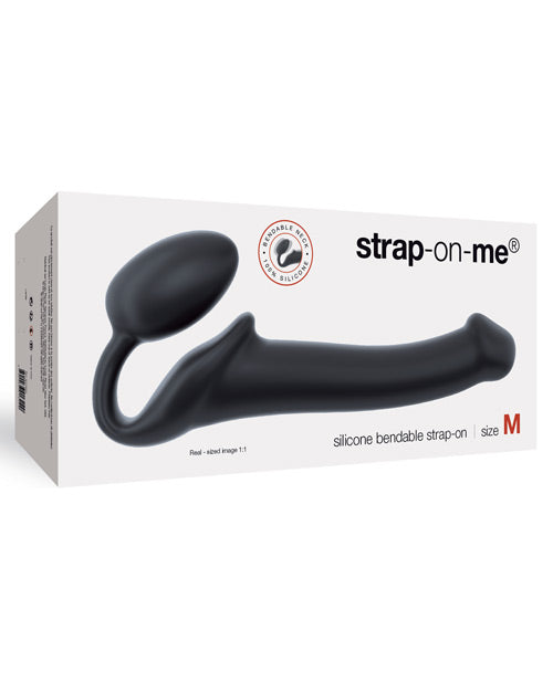 Strap on Me Silicone Bendable Strapless Strap on Medium - Black