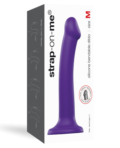 Strap on Me Silicone Bendable Dildo Medium - Purple