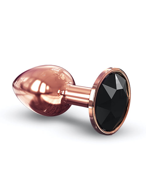 Dorcel Aluminium Bejeweled Diamond Plug - Rose Gold Small