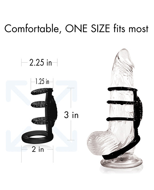 Doctor Love's Zinger Vibrating Cock Cage - Black