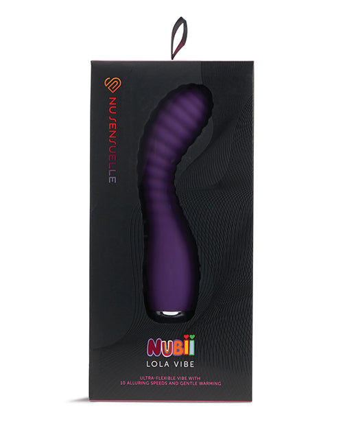 Nu Sensuelle Lola Nubii Flexible Warming Vibe - Purple
