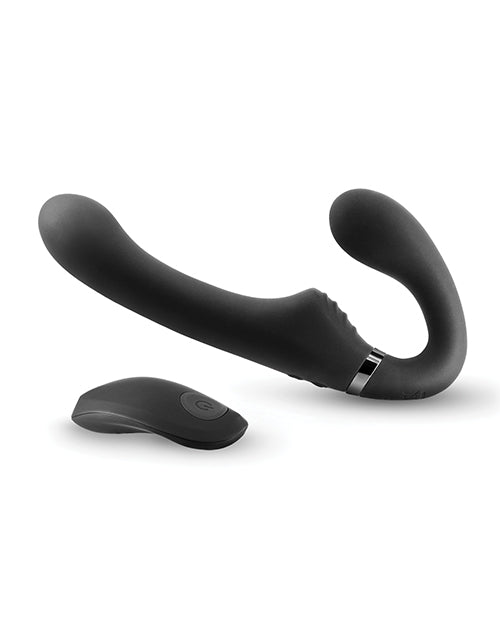 ShiShi Midnight Rider Rechargeable Strapless Strap on w/Remote - Black