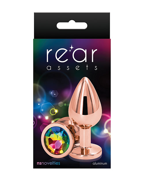 Rear Assets Rose Gold Medium - Rainbow