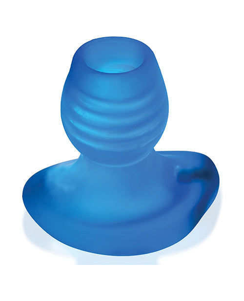 Oxballs Glowhole 2 Hollow Buttplug w/LED Insert Large - Blue Morph