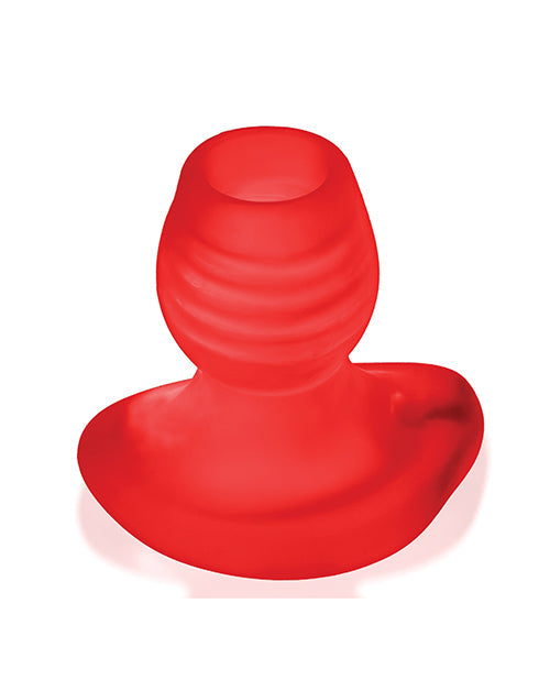 Oxballs Glowhole 1 Hollow Buttplug w/LED Insert Small - Red Morph