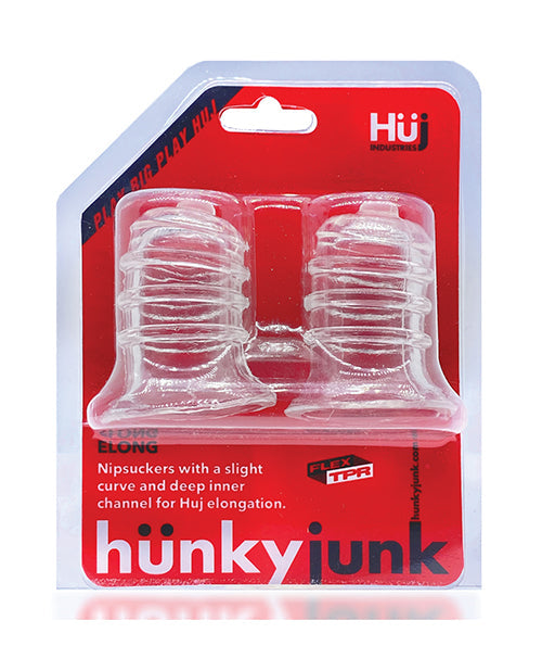 Hunky Junk Elong Nipsuckers - Clear
