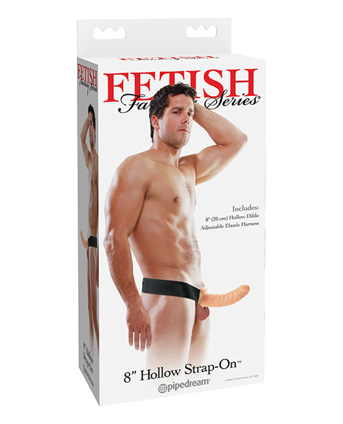 Fetish Fantasy Series 8" Hollow Strap On - Flesh