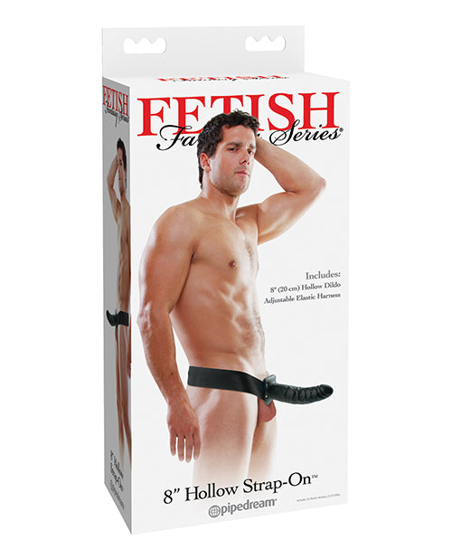 Fetish Fantasy Series 8" Hollow Strap On - Black