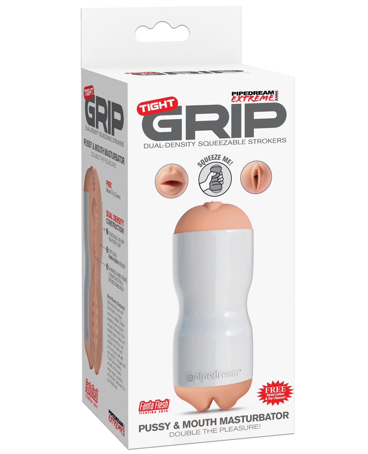 PDX Extreme Tight Grip Squeezable Strokers - Pussy & Mouth