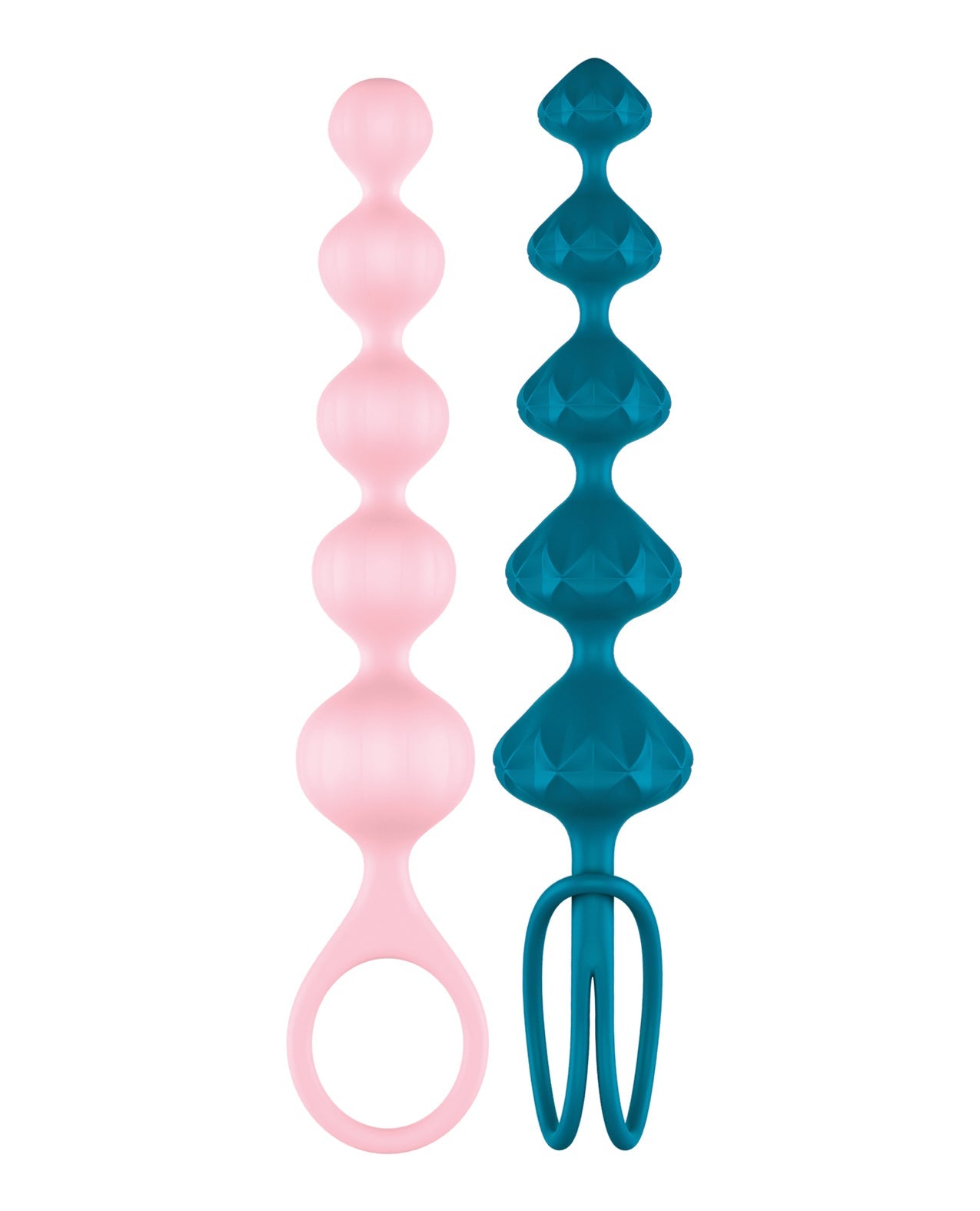 Satisfyer Love Beads Soft Silicone Beads - Blue & Pink