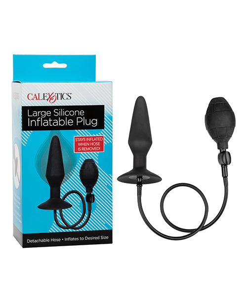 Large Silicone Inflatable Plug - Black