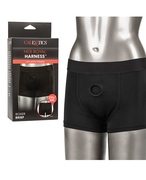 Her Royal Harness Boxer Brief 2XL/3XL - Black