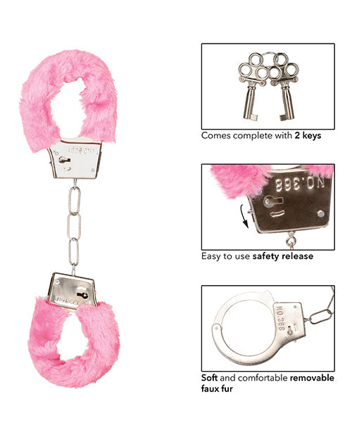 Playful Furry Cuffs - Pink