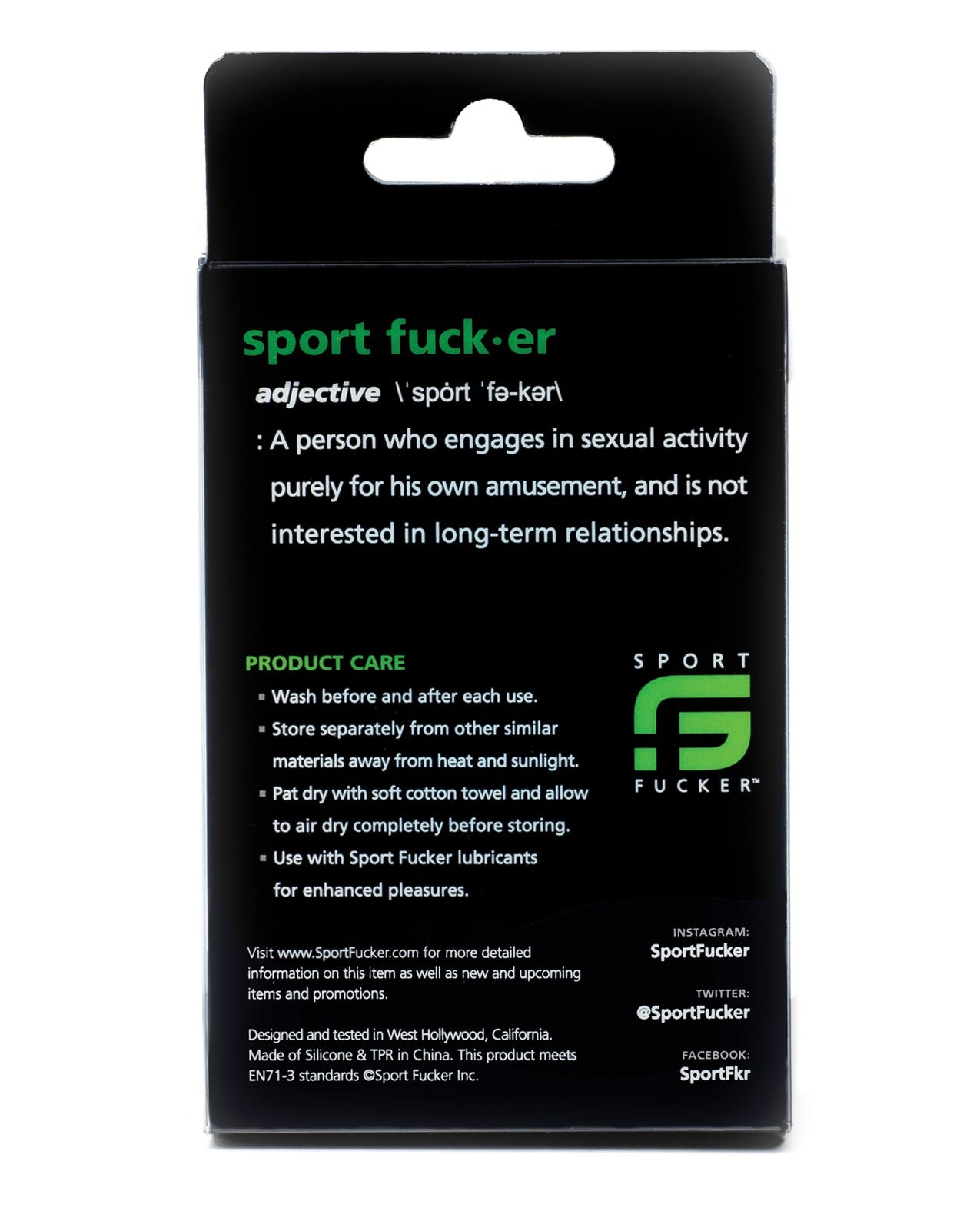 Sport Fucker Cock Tube - Black