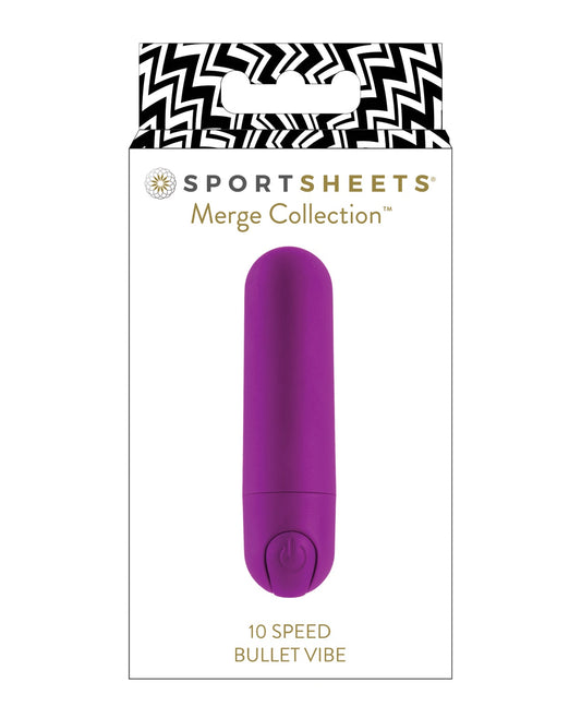 Sportsheets 10 Speed Bullet Vibe - Purple