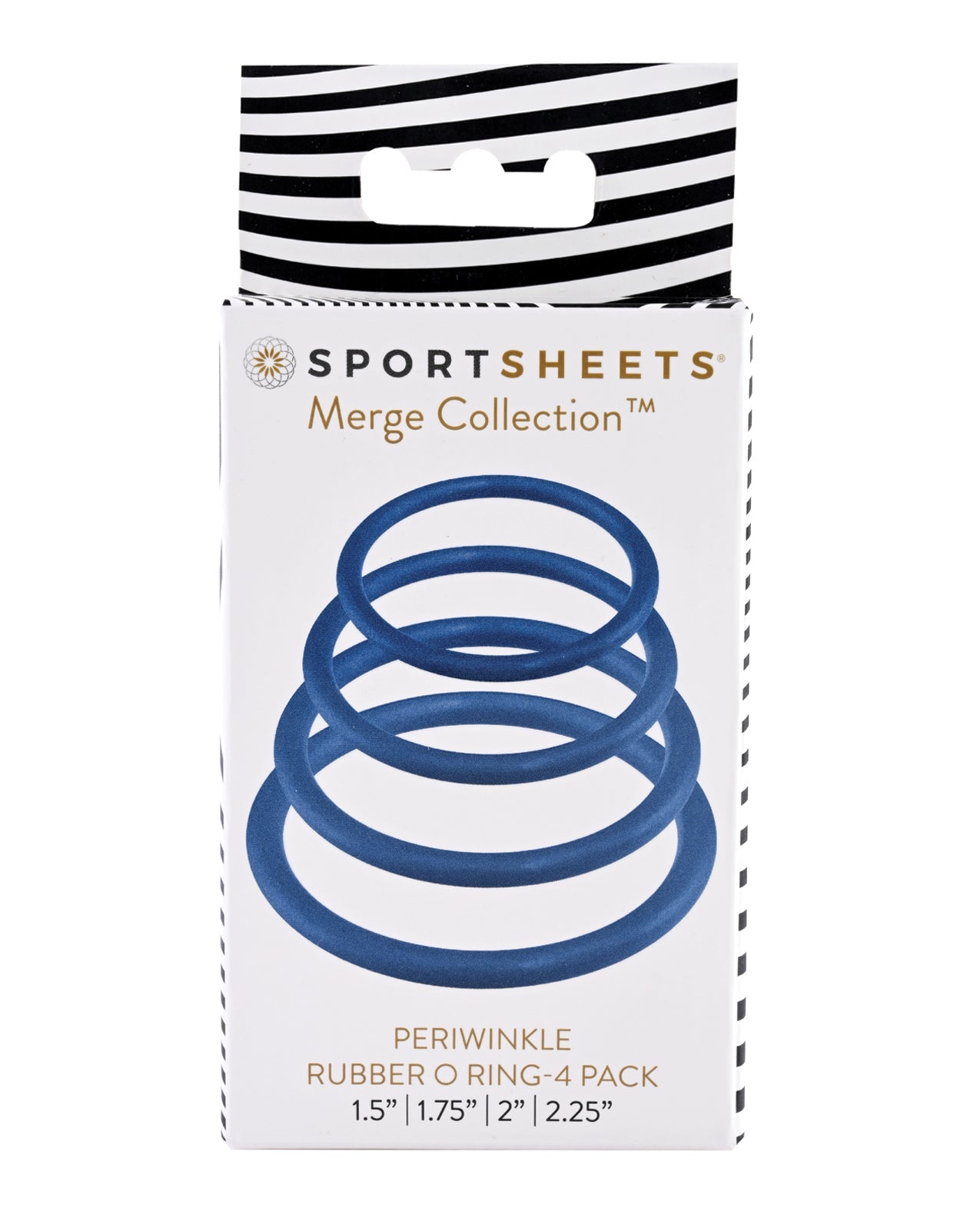 Sportsheets O Ring 4 Pack - Periwinkle