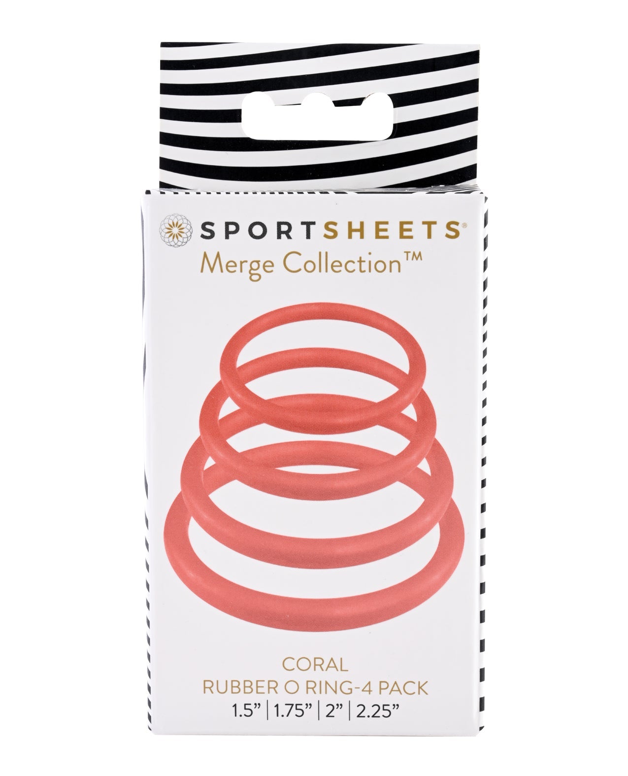 Sportsheets O Ring 4 Pack - Coral