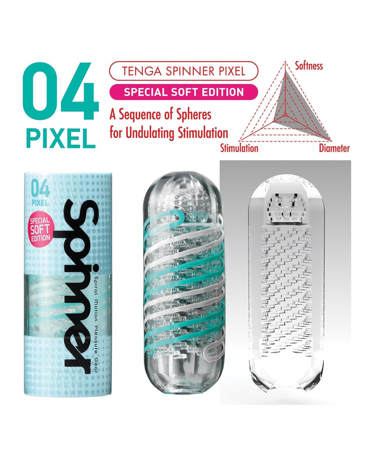 Tenga Spinner Pixel - Special Soft Edition