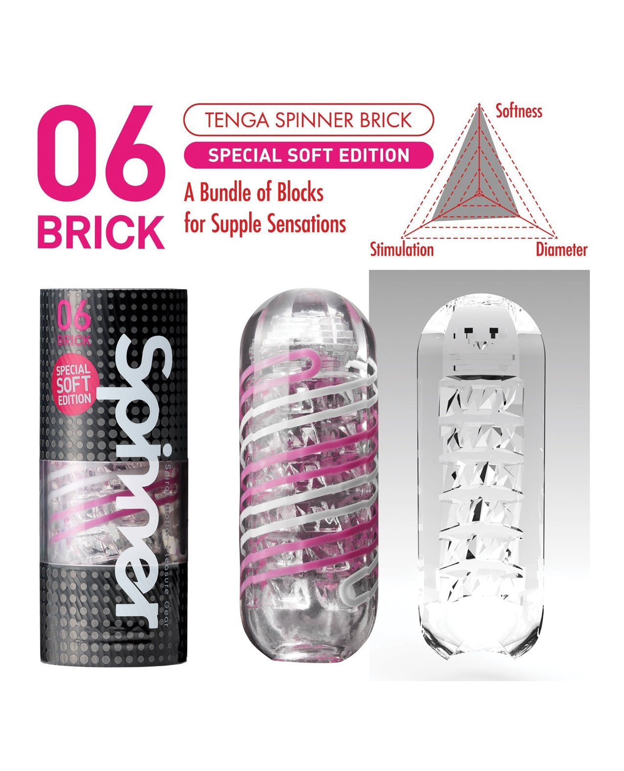 Tenga Spinner Brick - Special Soft Edition