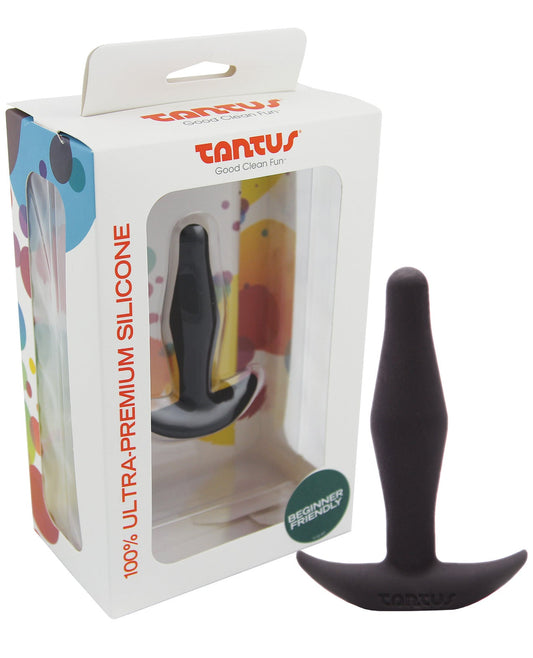 Tantus Lil' Flirt Silicone Plug - Onyx