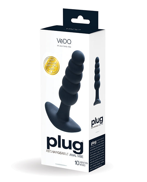 VeDO Plug Rechargeable Anal Plug - Black