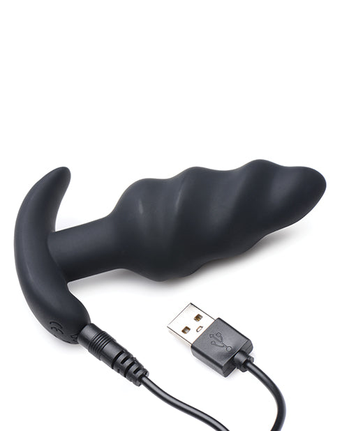 Bang! Vibrating Butt Plug w/Remote Control - Black