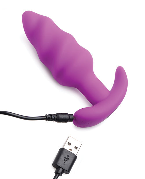 Bang! Vibrating Butt Plug w/Remote Control - Purple