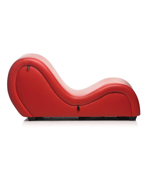 Master Series Kinky Couch Sex Chaise Lounge w/Love Pillows - Red