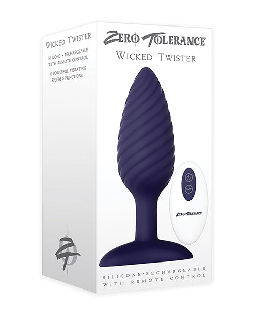 ero Tolerance Wicked Twister Anal Rechargeable - Purple
